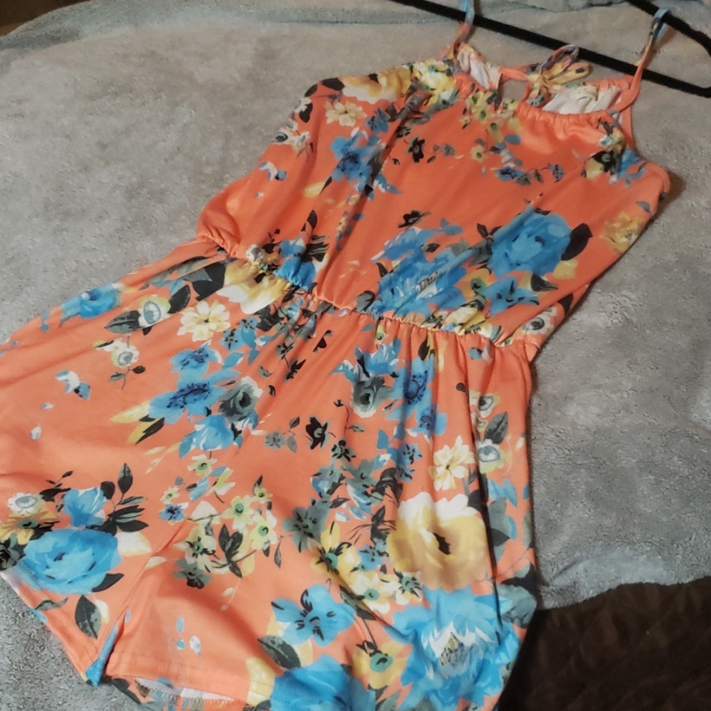 Spaghetti strap romper
